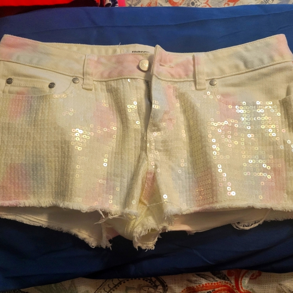 White sequence shorts